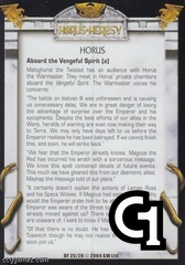 Horus, Aboard the Vengeful Spirit (a)